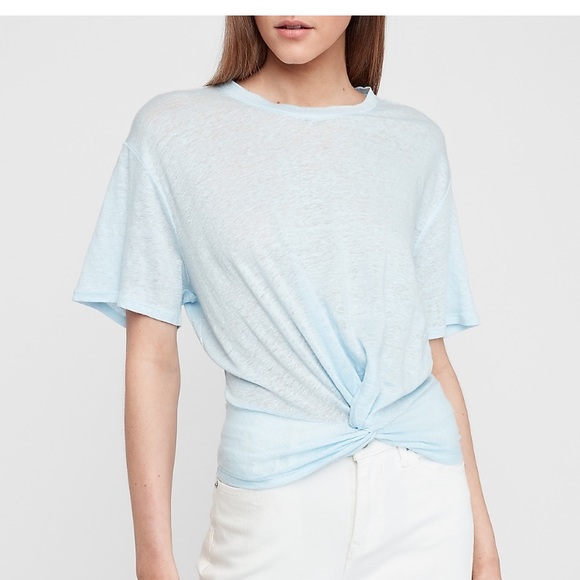 Express Tops - Express Twist Front Tee NWT